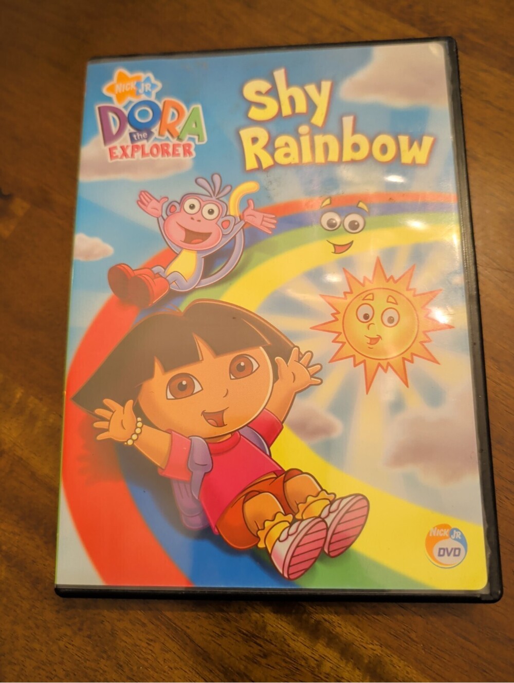 dora the explorer shy rainbow dvd with insert